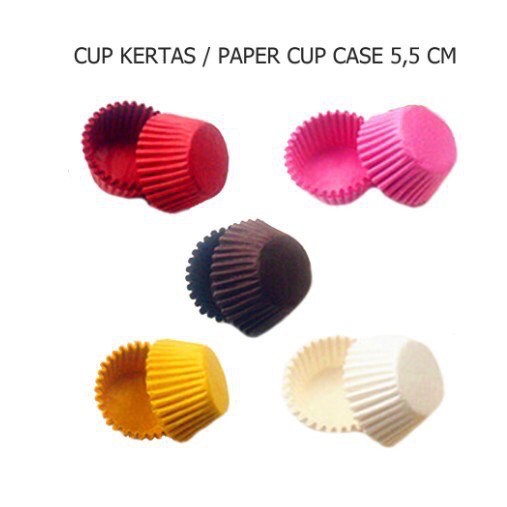 Jual Diva Paper Cup Case WARNA TUNGGAL 5 5 Cm 100 Pcs Paper Cup