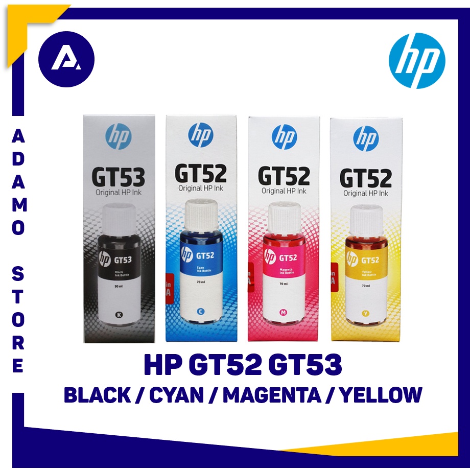 Jual Tinta HP GT52 GT53 Original Black Color Shopee Indonesia