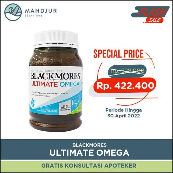 Jual New Blackmores Ultimate Omega Concentrated Fish Oil High Quality