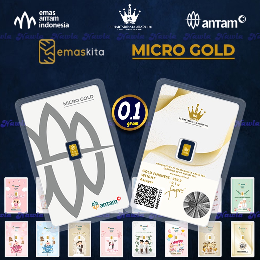 Jual Antam Gram Micro Gold Premium Emas Murni Karat Hartadinata