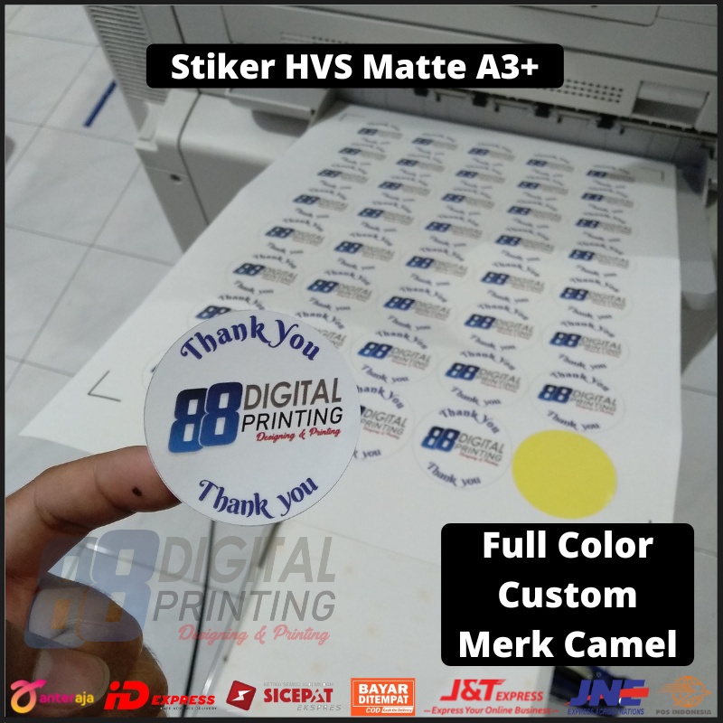 Jual Promo Cetak Sticker Hvs A Matte Doff Print Sticker Hvs Label