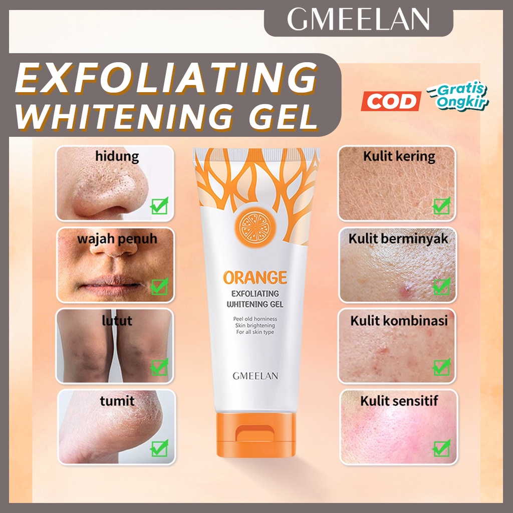 Jual Gmeelan Orange Exfoliating Whitening Gel 50g Eksfoliasi Peeling