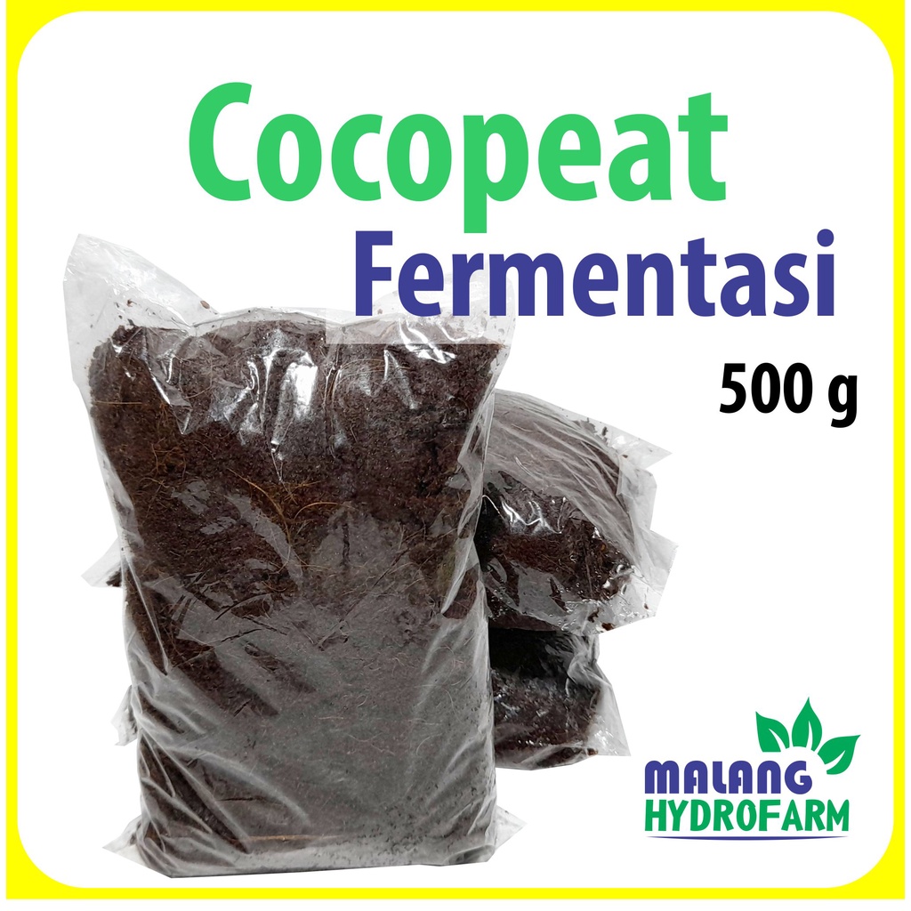 Jual Media Tanam Cocopeat Fermentasi 500 Gram Bubuk Sabut Kelapa Coco