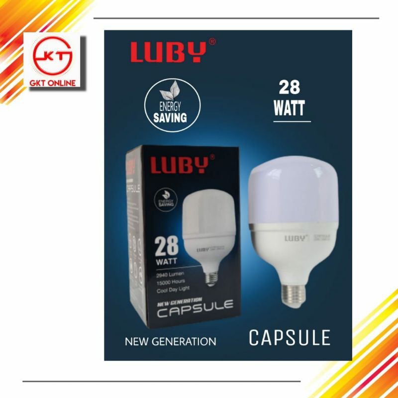 Jual Lampu LED Luby Capsule 28 Watt Lampu Bohlam Capsule LED Cahaya