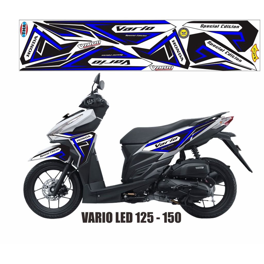 Jual Stiker Cod Variasi Motor Striping Custom Honda Vario Led