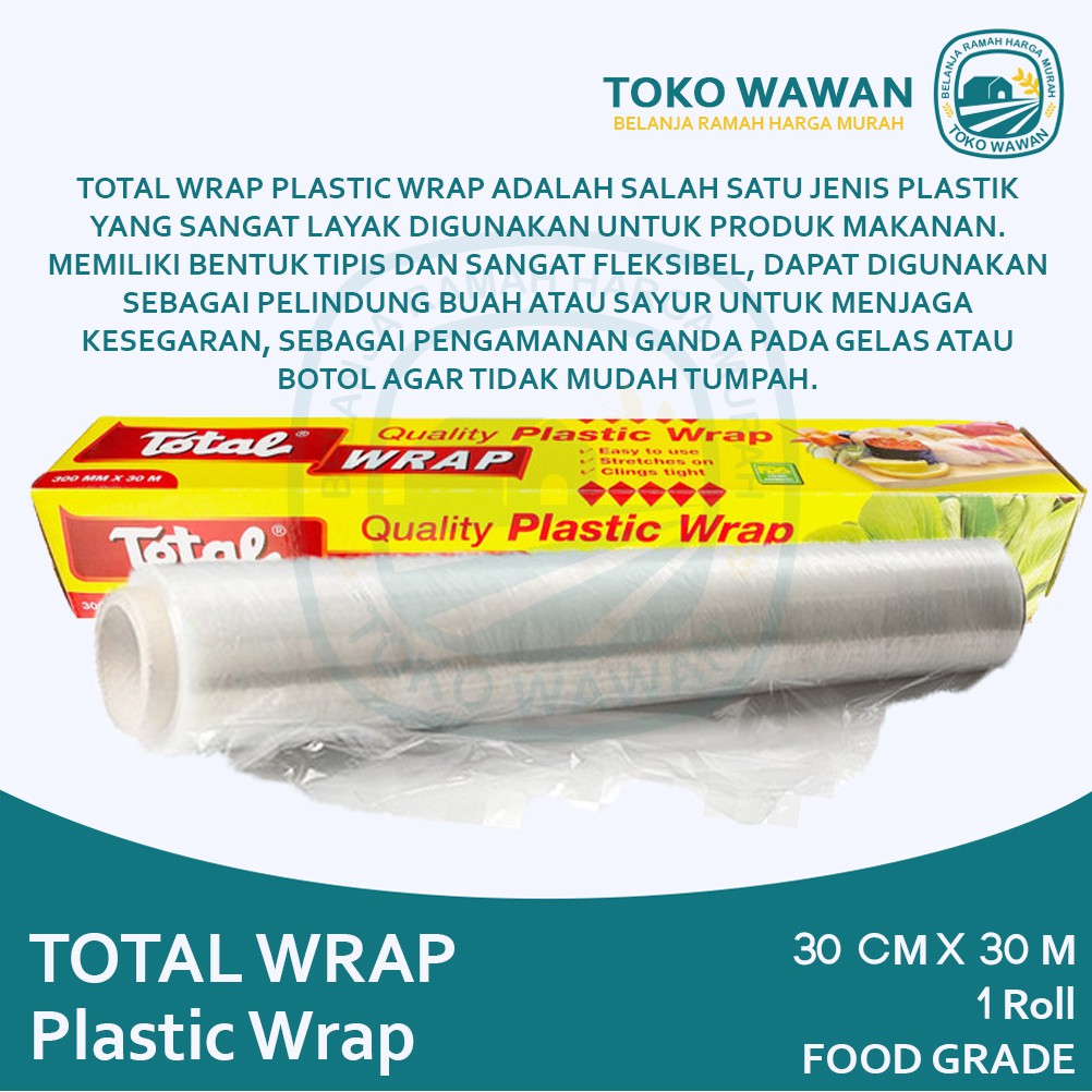 Jual Total Wrap Plastic Cm X M Plastik Wraping Pembungkus Makanan