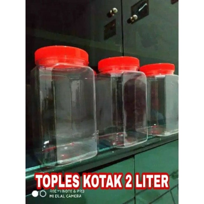 Jual Toples Ikan Cupang Ikan Hias Ukuran Liter Toples Kotak Shopee