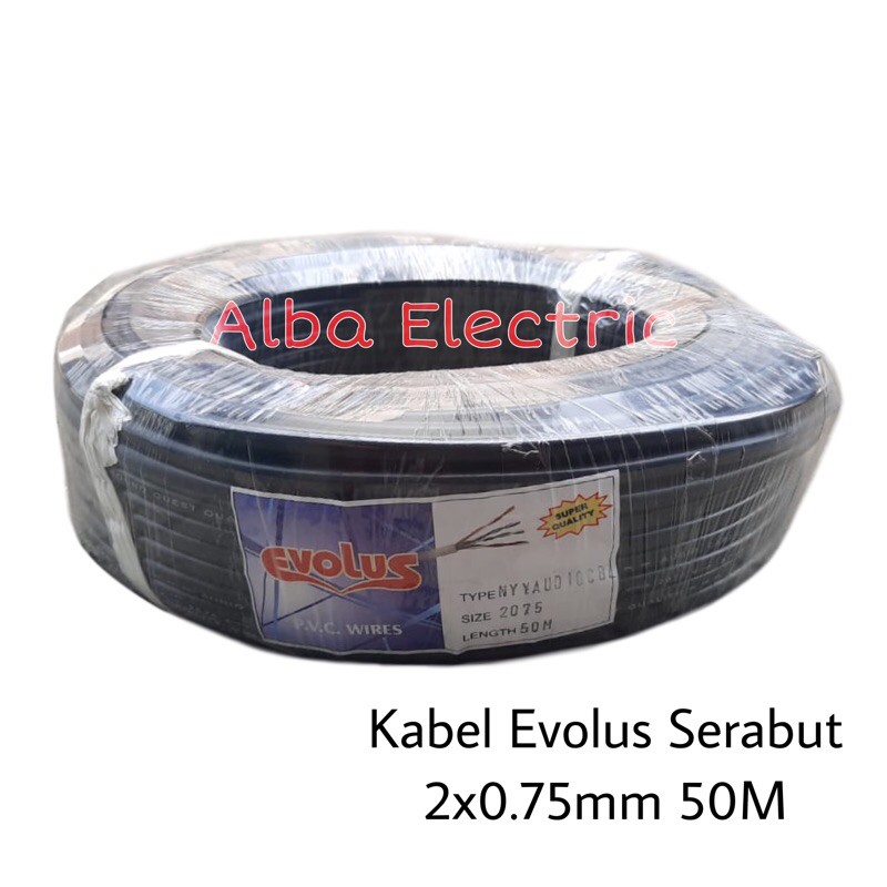 Jual KABEL LISTRIK SERABUT 2x0 75 NYYHYO EVOLUS KABEL SERABUT MURAH