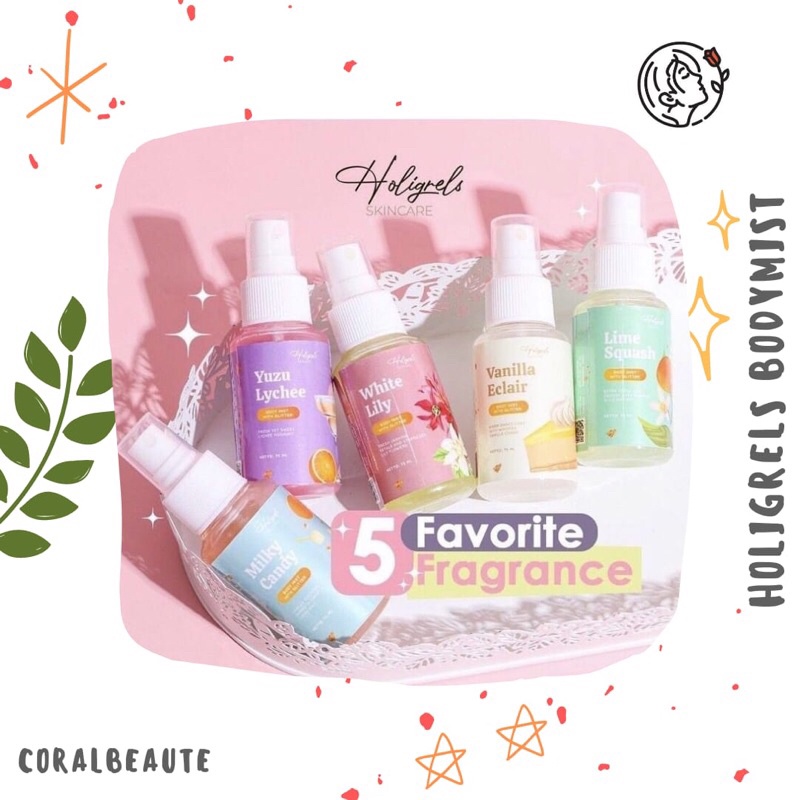 Jual Holigrels Bodymist Holigrels Deospray Vanilla Eclair Lime Squash