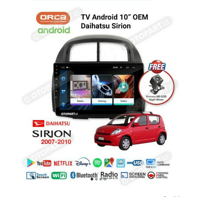 Jual Head Unit Oem Sirion Orca Tv Android Daihatsu Sirion Orca Tv