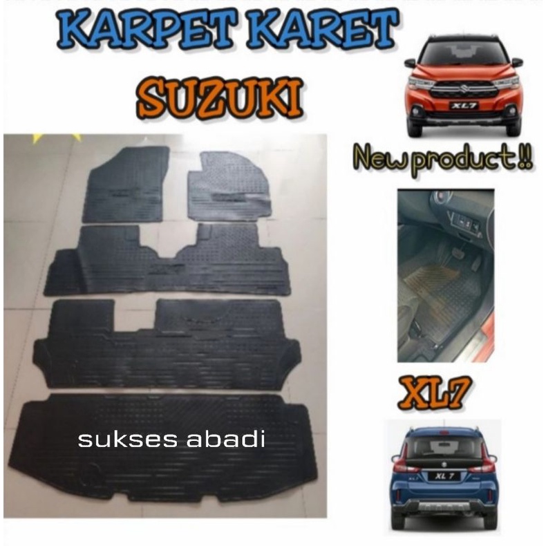 Jual Karpet Karet Alas Lantai Mobil Suzuki XL7 FULL SET TANYA STOK