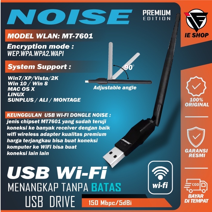 Jual Usb Dongle Wifi Wireless Noise Mt Network Dongle Set Top Box