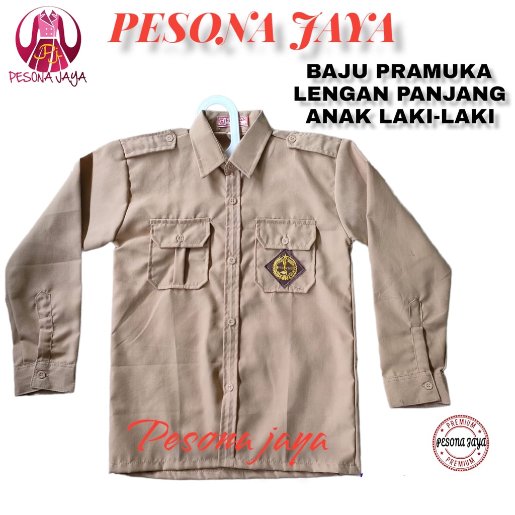 Jual Baju Pramuka Sd Laki Laki Lengan Panjang Seragam Pramuka Sd Mi