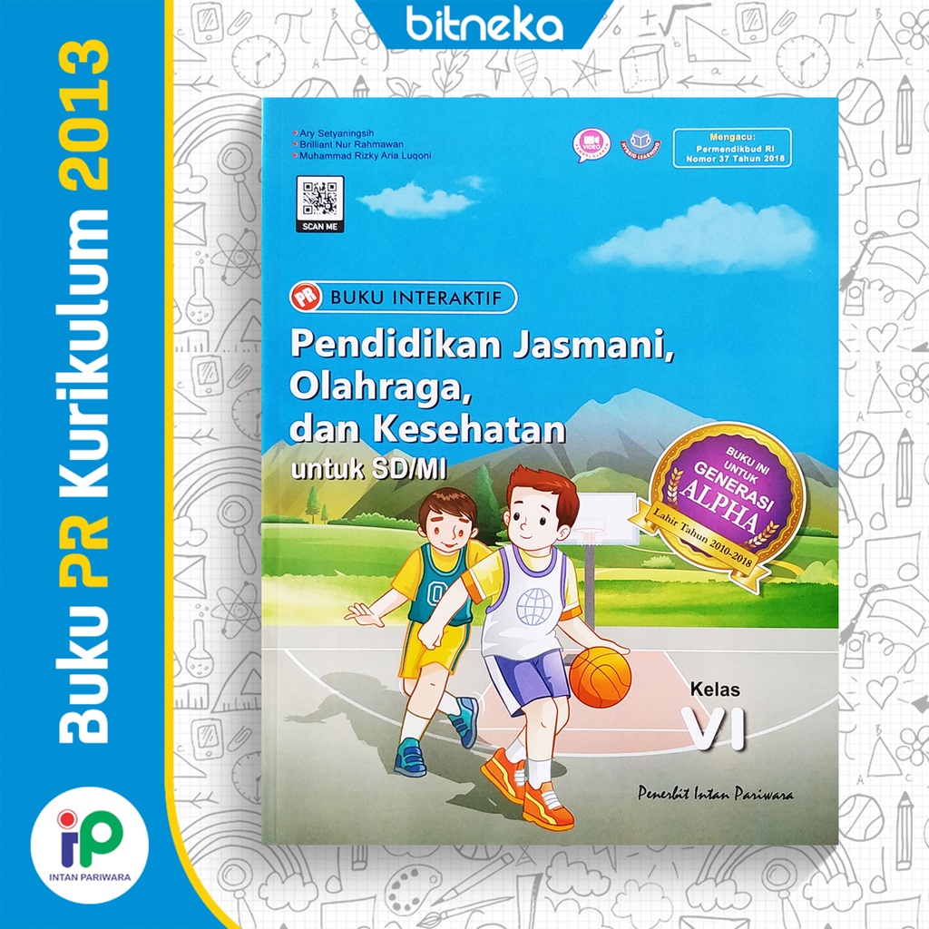 Jual Buku PR Interaktif PJOK SD MI Kelas 6 Semester 1 Intan Pariwara