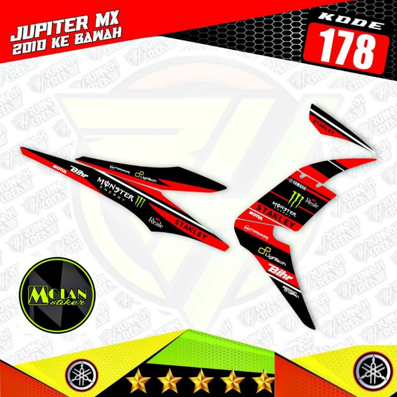 Jual Decal Sticker Striping Variasi Yamaha Jupiter Mx Lama