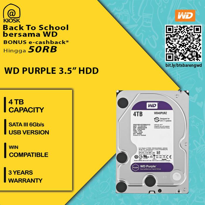 Jual Harddisk Wd Purple Tb Cctv Hdd Internal Hard Disk