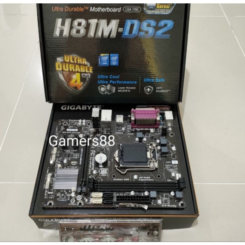 Jual Motherboard Gigabyte H81M Ds2 Mainboard Mobo LGA 1150 Shopee