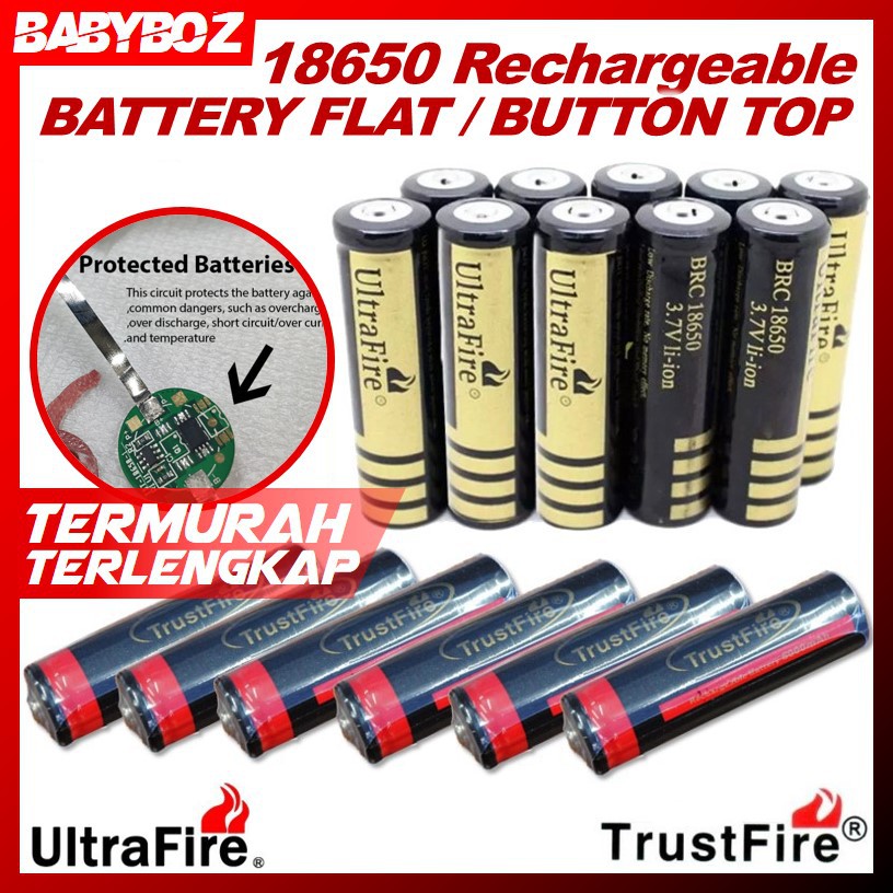 Jual Babyboz Ultrafire Trustfire Baterai Dengan Ic Proteksi