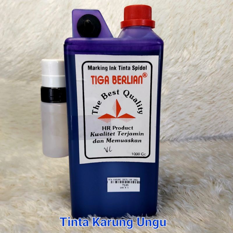 Jual Tinta Karung Spidol Marking Ink Tiga Berlian Ml Htm Ungu Biru