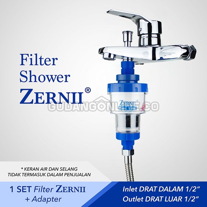 Jual Zernii Filter Air Sambungan Keran Shower Mandi Zerni Saringan