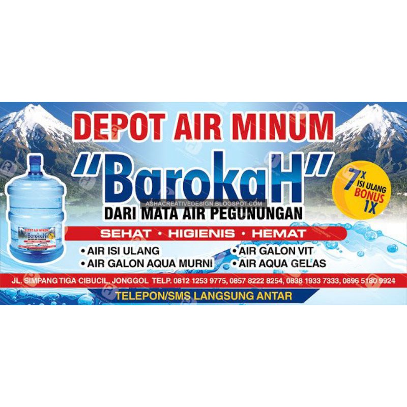 Jual Banner Spanduk Depot Air Minum Size X Meter Shopee Indonesia