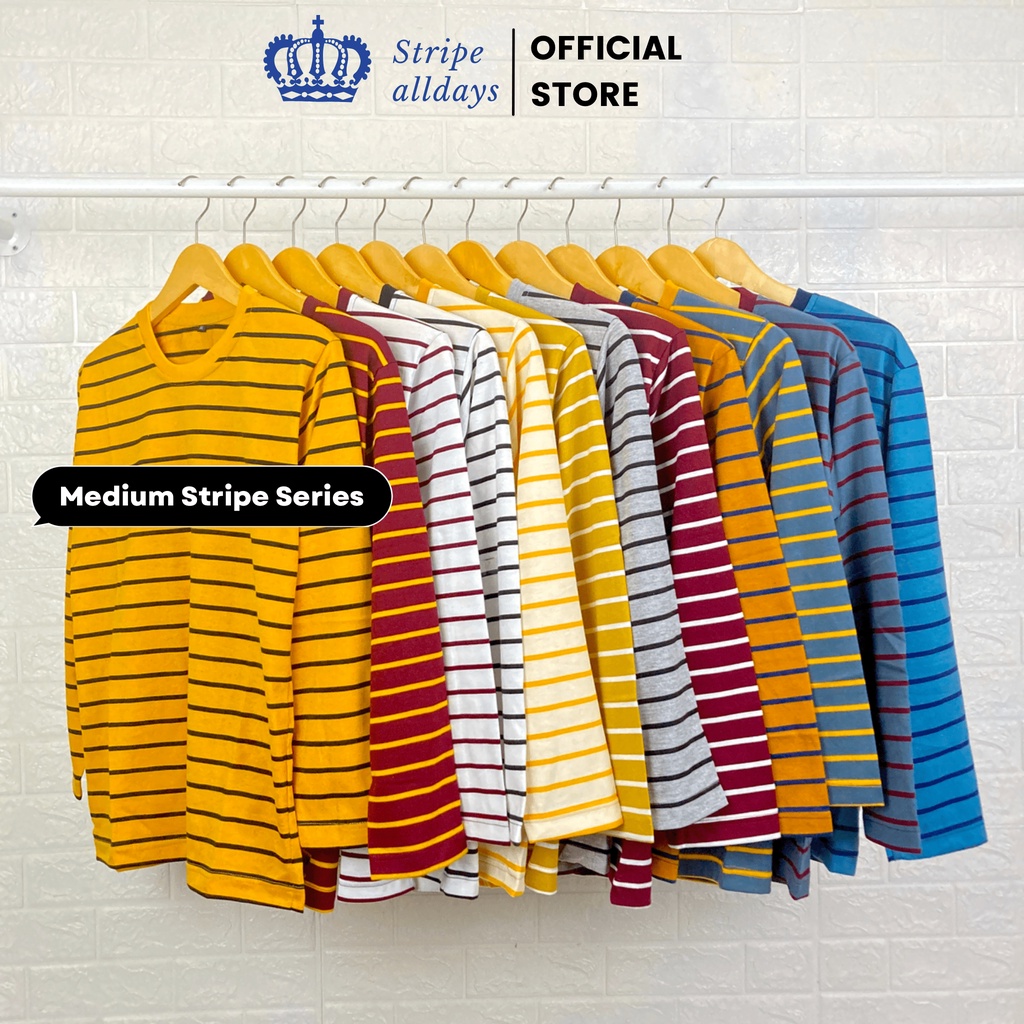 Jual Stripealldays Kaos Stripe Medium V Series Lengan Panjang