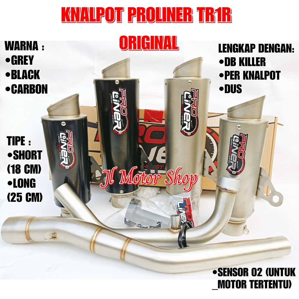 Jual Knalpot Pro Liner Proliner Tr Tr R Short Long Vixion New R V