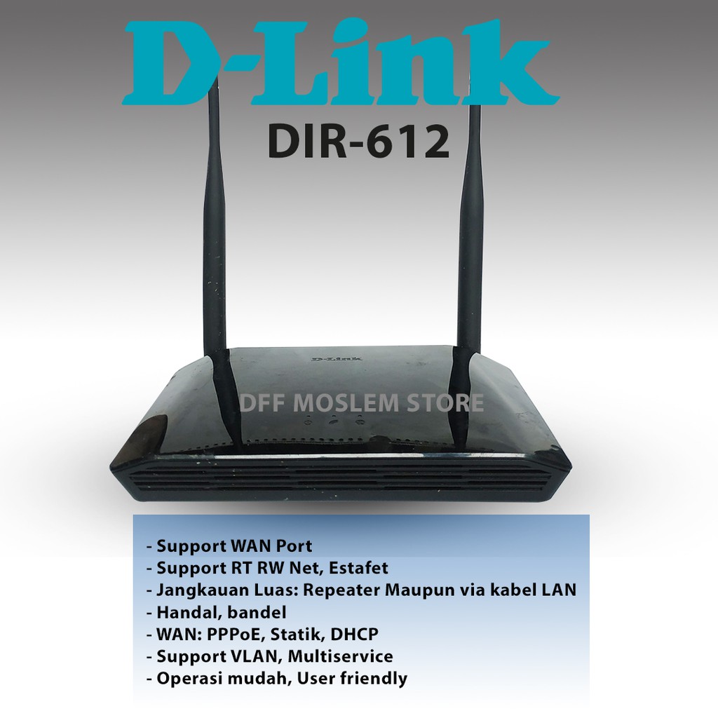 Jual Modem Router Wireless Wifi D Link Dlink DIR 612 Normal Voucheran