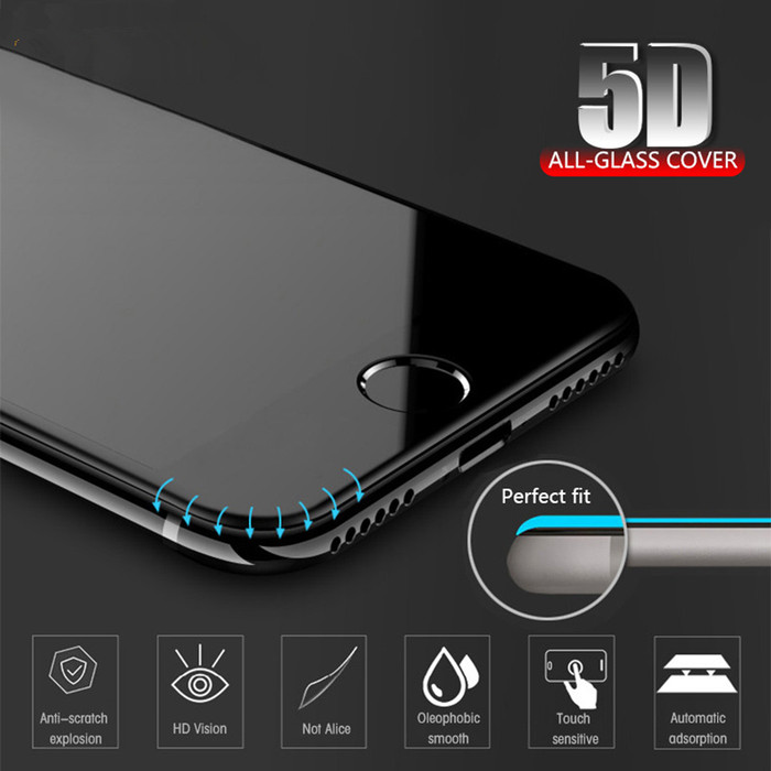 Jual TEMPERED GLASS 5D Vivo V9 Full Screen Curved Anti Gores Kaca 3D 4D