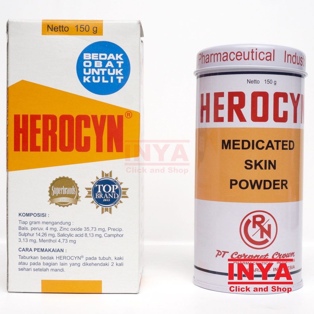 Jual Herocyn Medicated Skin Powder Bedak Obat Untuk Kulit Shopee