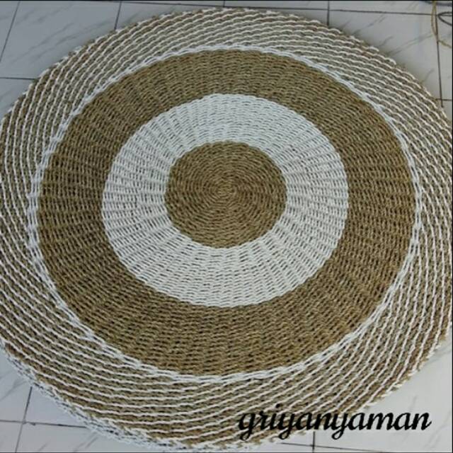 Jual Karpet Anyaman Bulat Cm Rug Seagrass Bisa Request Warna