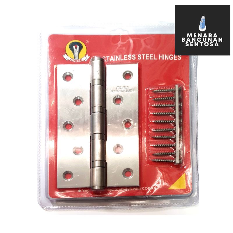 Jual Engsel Stainless Steel Cobra Inch Tebal Engsel Pintu Jendela