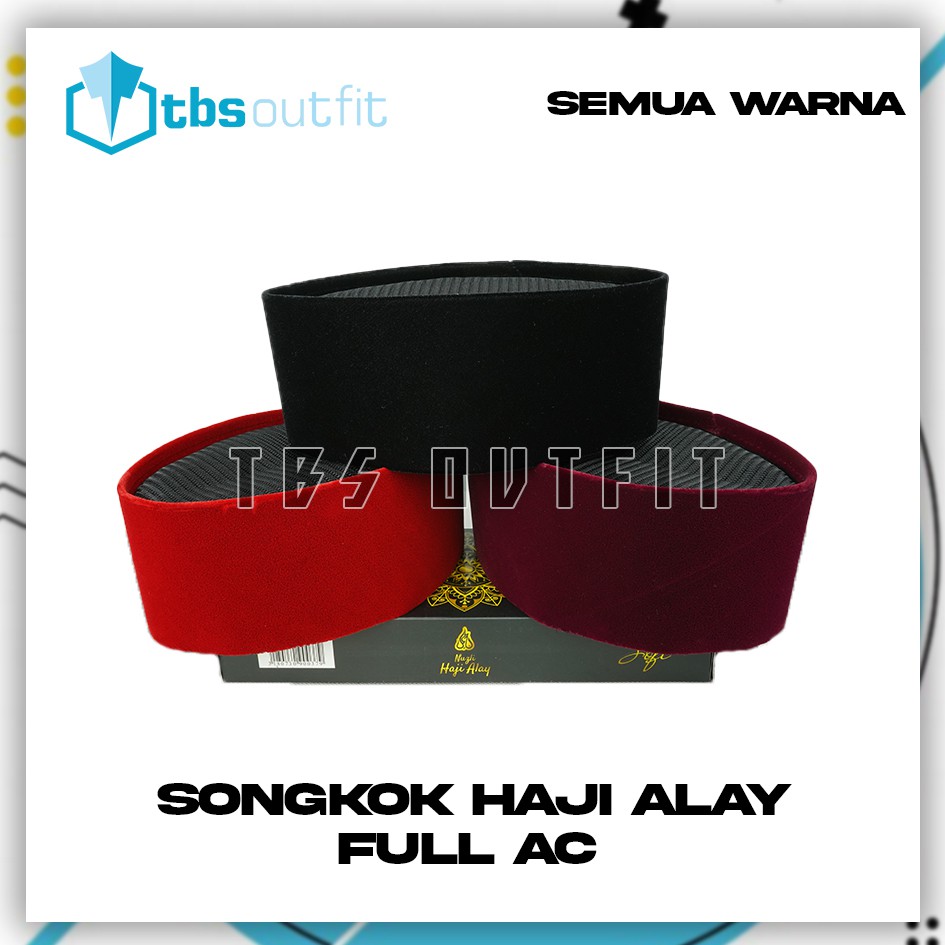 Jual Songkok Full Ac Haji Alay Tinggi Cm Kopiah Ful Warna