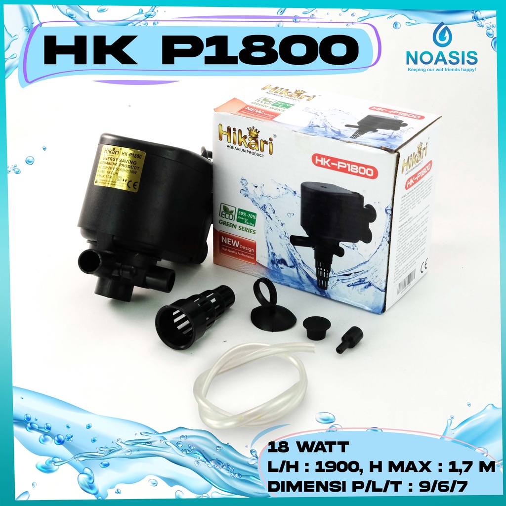 Jual HIKARI HK P1800 P 1800 MESIN POMPA AQUARIUM POWER HEAD AQUASCAPE