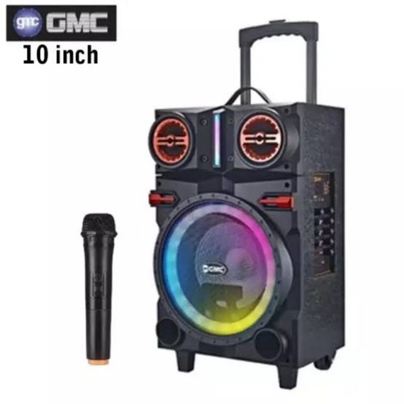 Jual Speaker Portable GMC 897 U Bluetooth Karaoke Extra Power FREE 1