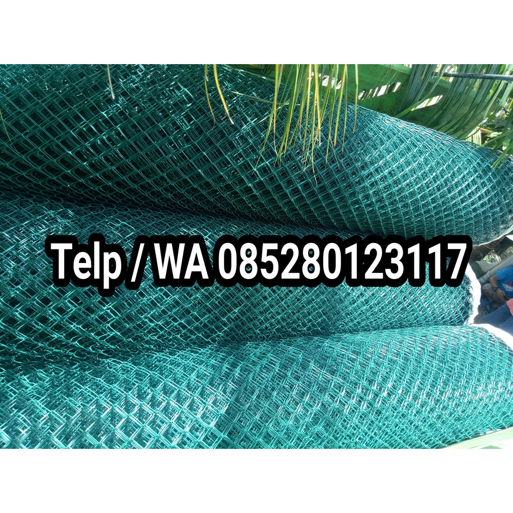 Jual Kawat Harmonika PVC Hijau Tebal 3 4 Mm Tingi 1 M Harga Permeter