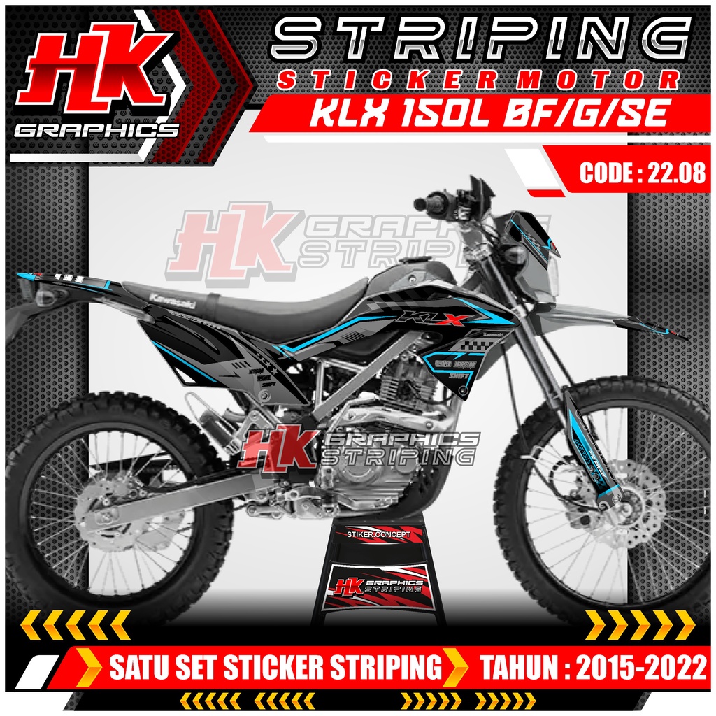 Jual Stiker Striping Klx Bf G Se Tahun Sampai Bahan