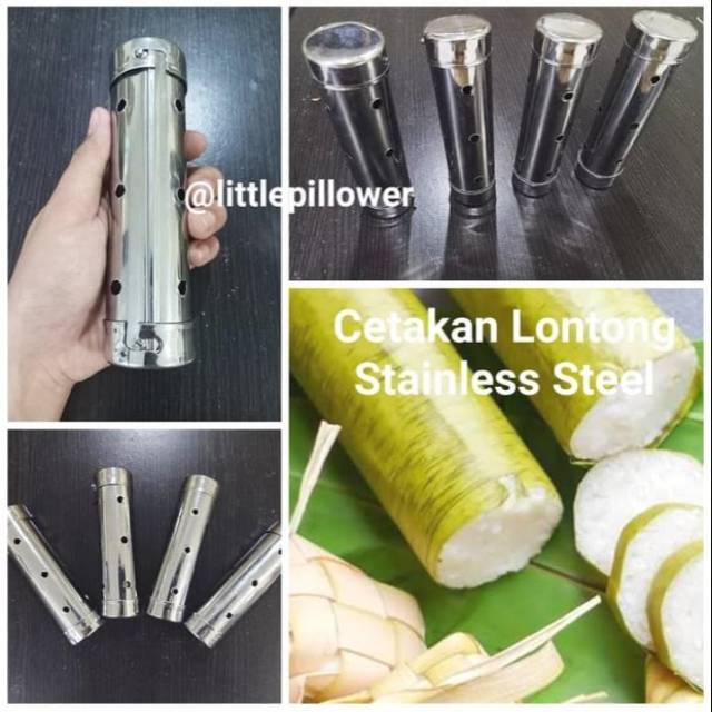 Jual Cetakan Lontong 15x4cm Stainless Cetakan Lopis Cetakan Kue Lupis