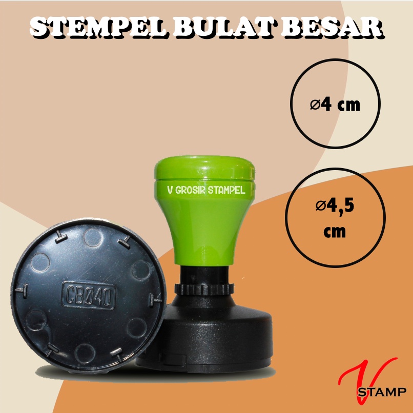 Jual Custom Stampel Warna Bulat Otomatis Stempel Logo Perusahaan