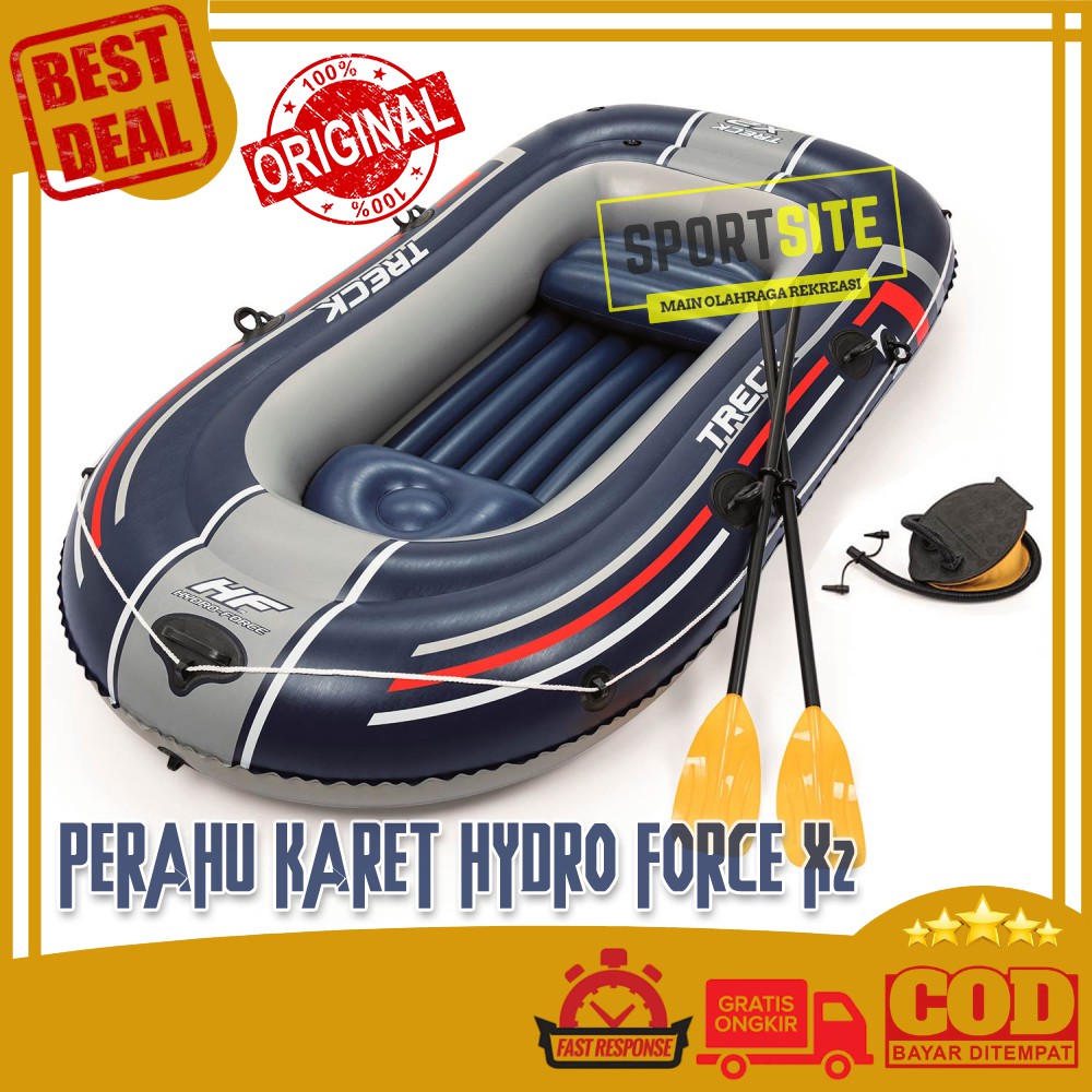 Jual Bestway Hydro Force Treck X2 Boat Set Perahu Karet Dayung Oars