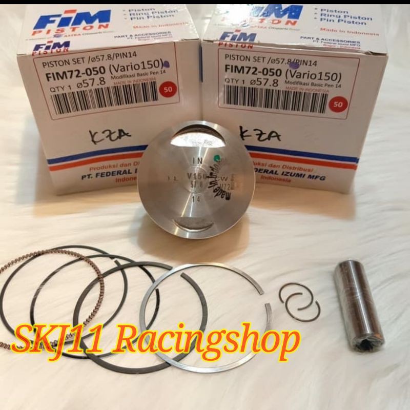 Jual Piston Seher Kit FIM 72 Vario 150 STD OS 57 3 57 8 58 3 58 8 59 3