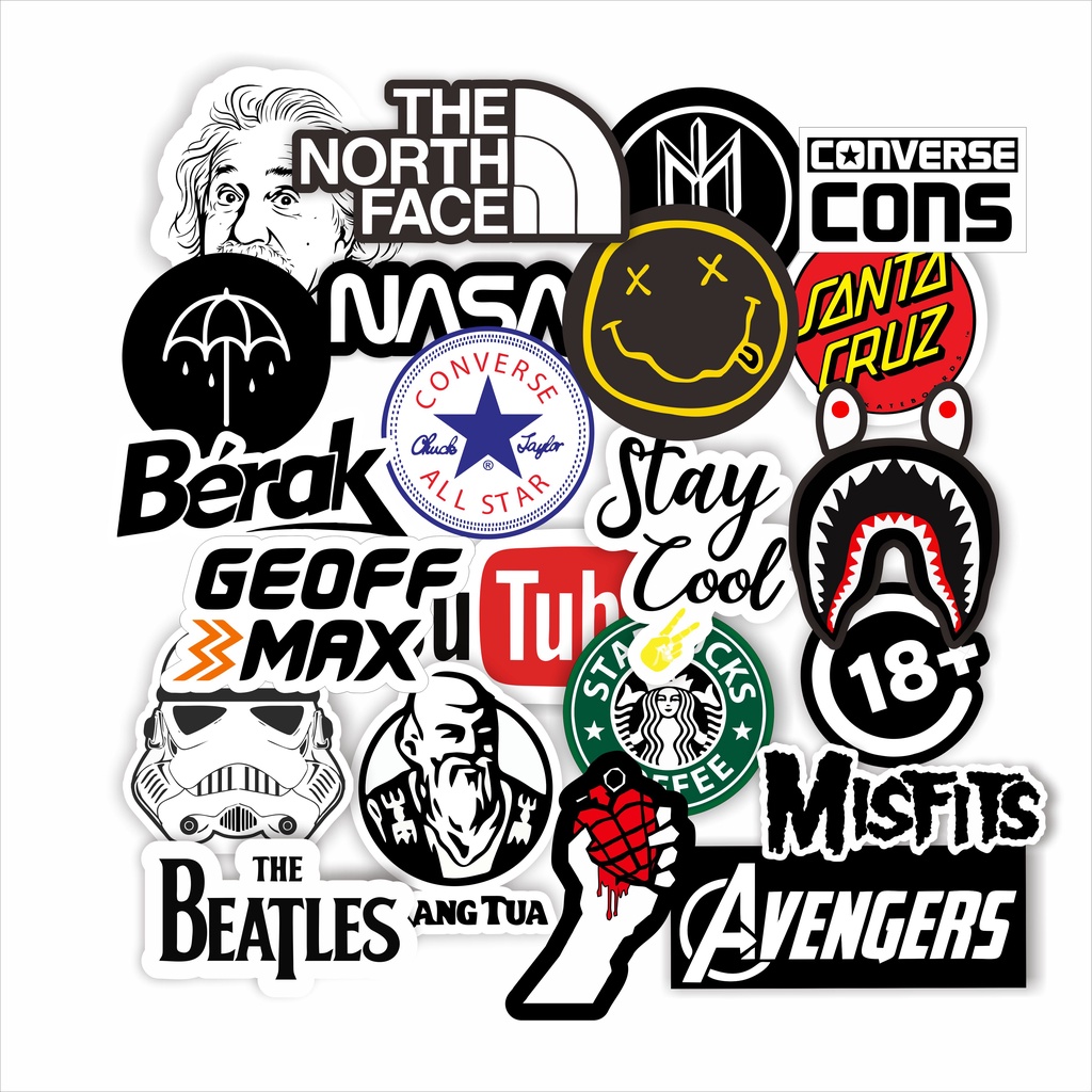 Jual Stiker Sticker Paket Isi Brand Graftac Helmt Avengerss Beatlee