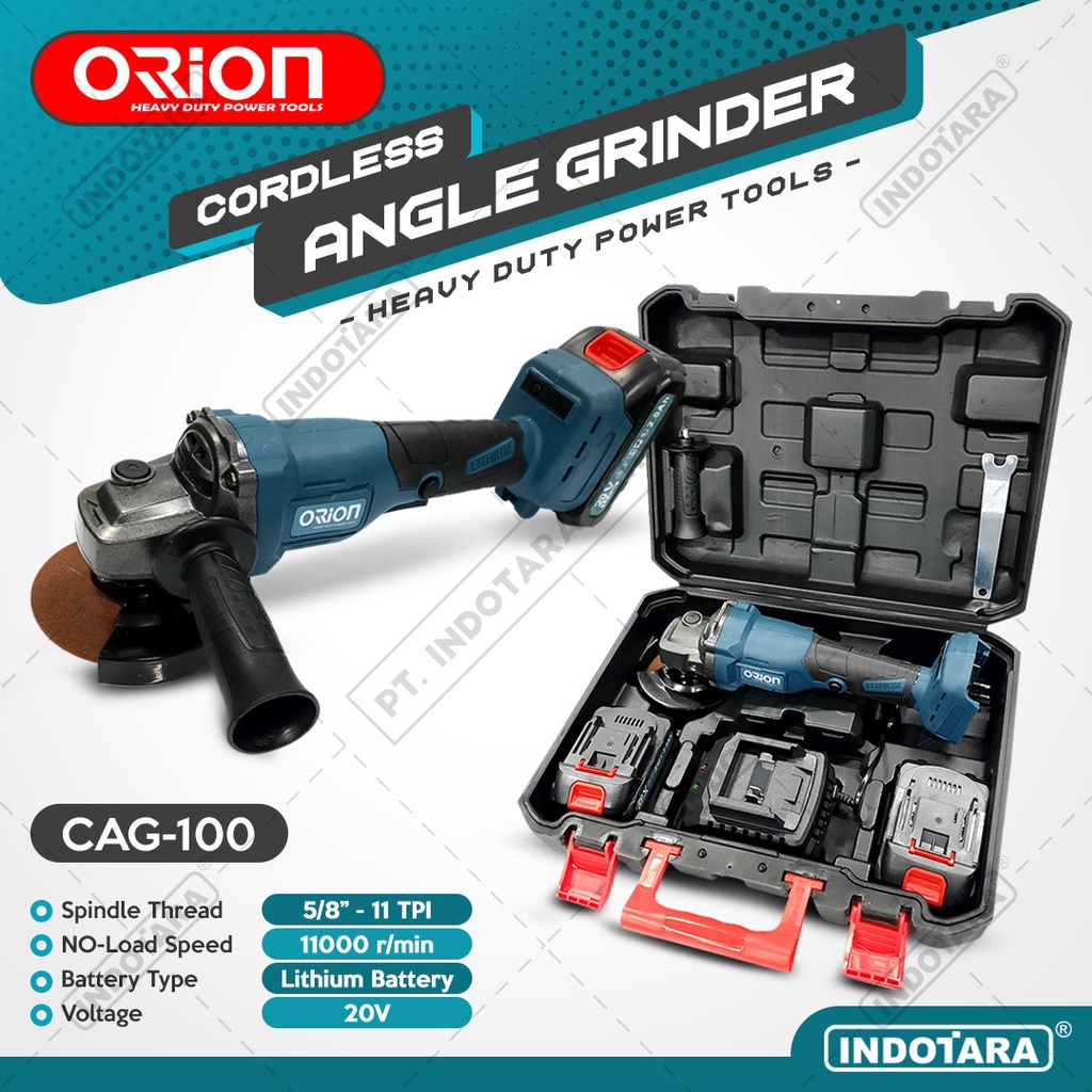 Jual Mesin Gerinda Baterai Tangan Cordless Angle Grinder Orion Cag