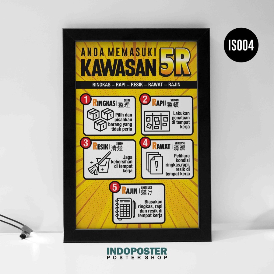 Jual Poster K3 Safety Anda Memasuki Kawasan 5r 5s A3 45x30cm Shopee