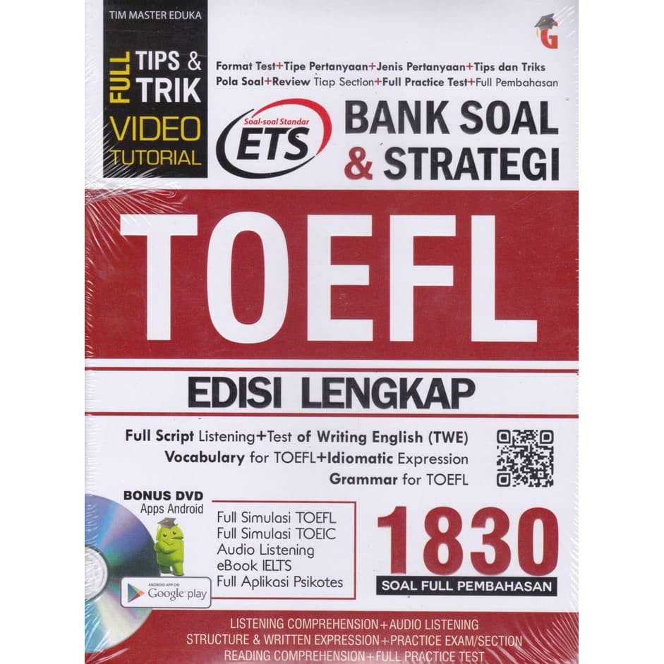 Jual Bank Soal Strategi Toefl Edisi Lengkap Soal Cd Shopee