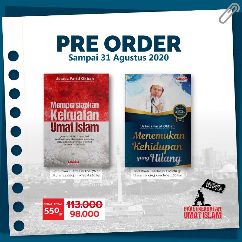 Jual Paket Buku Kekuatan Umat Islam Farid Okbah Shopee Indonesia