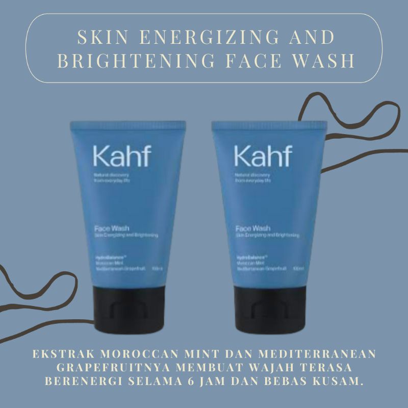 Jual Kahf Skin Energizing And Brightening Face Wash Ml Shopee