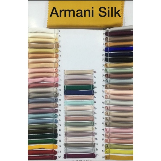 Jual Kain Armani Silk Polos Bahan Satin Armany Silk Saten Armani