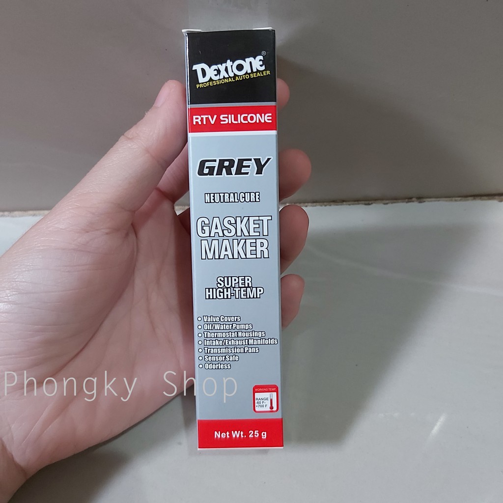 Jual Dextone Lem Silicone Rtv Gasket Maker Grey Gr Shopee