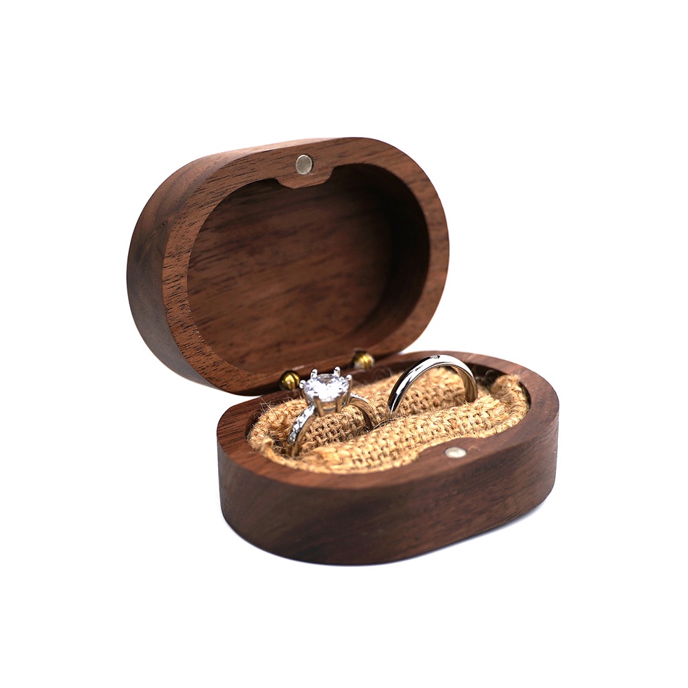 Jual Kotak Cincin Oval Couple Ringbox Kayu Rustic Lamaran Shopee